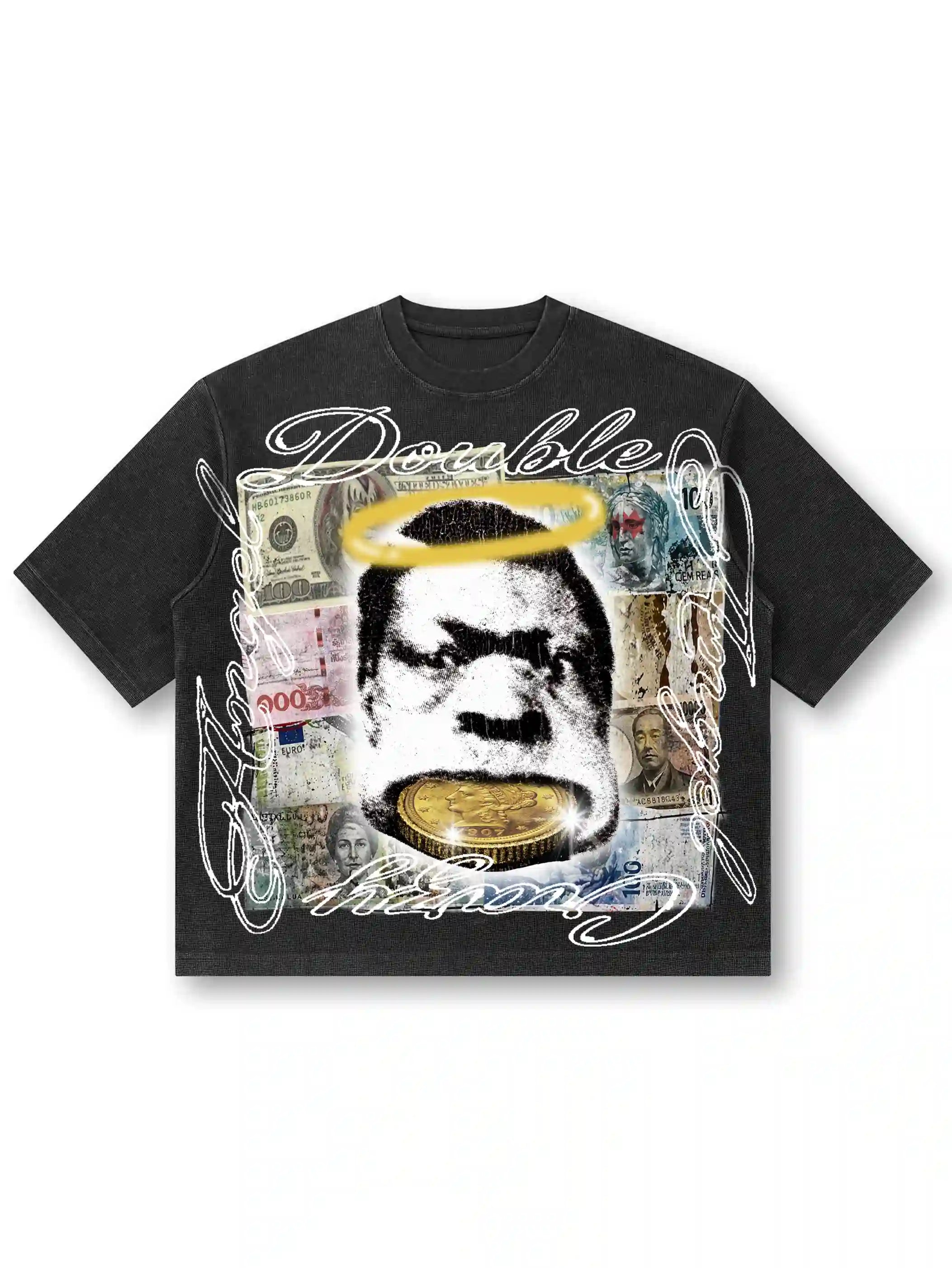 Currency Vintage Waffle Boxy Tee-557