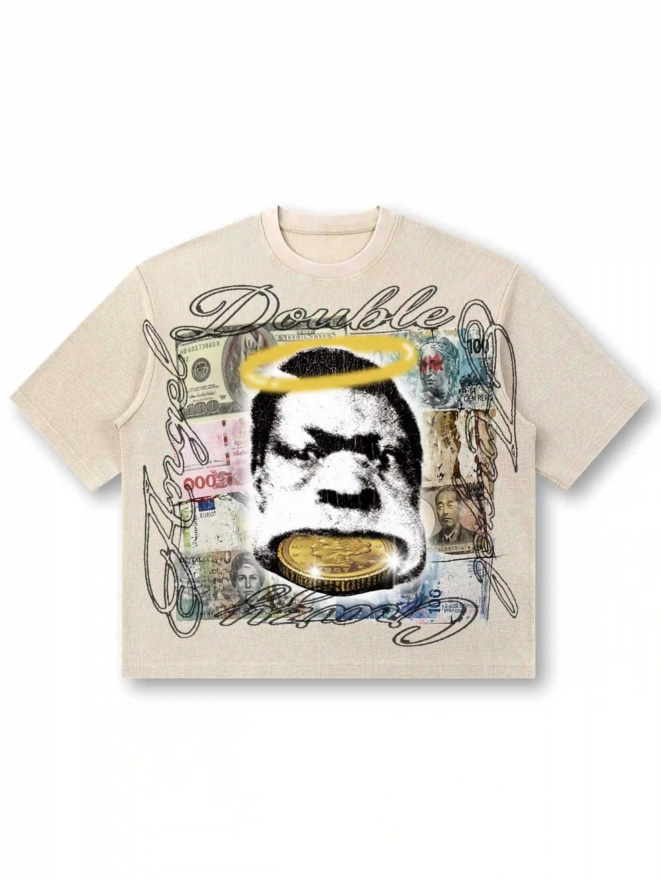 Currency Vintage Waffle Boxy Tee-557