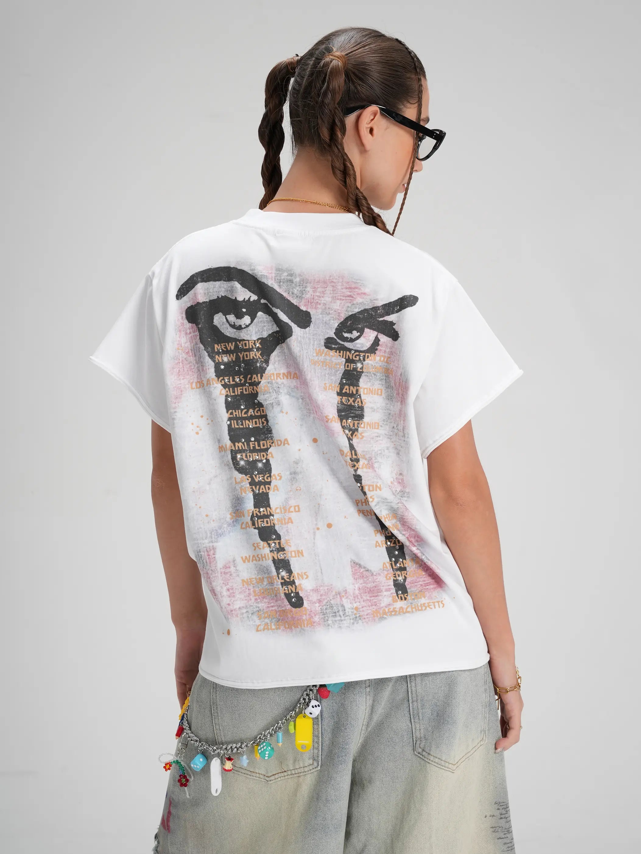Camiseta sin mangas Vintage Bling Tour-558