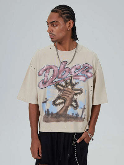 T-shirt Vintage Graffiti Angel-677