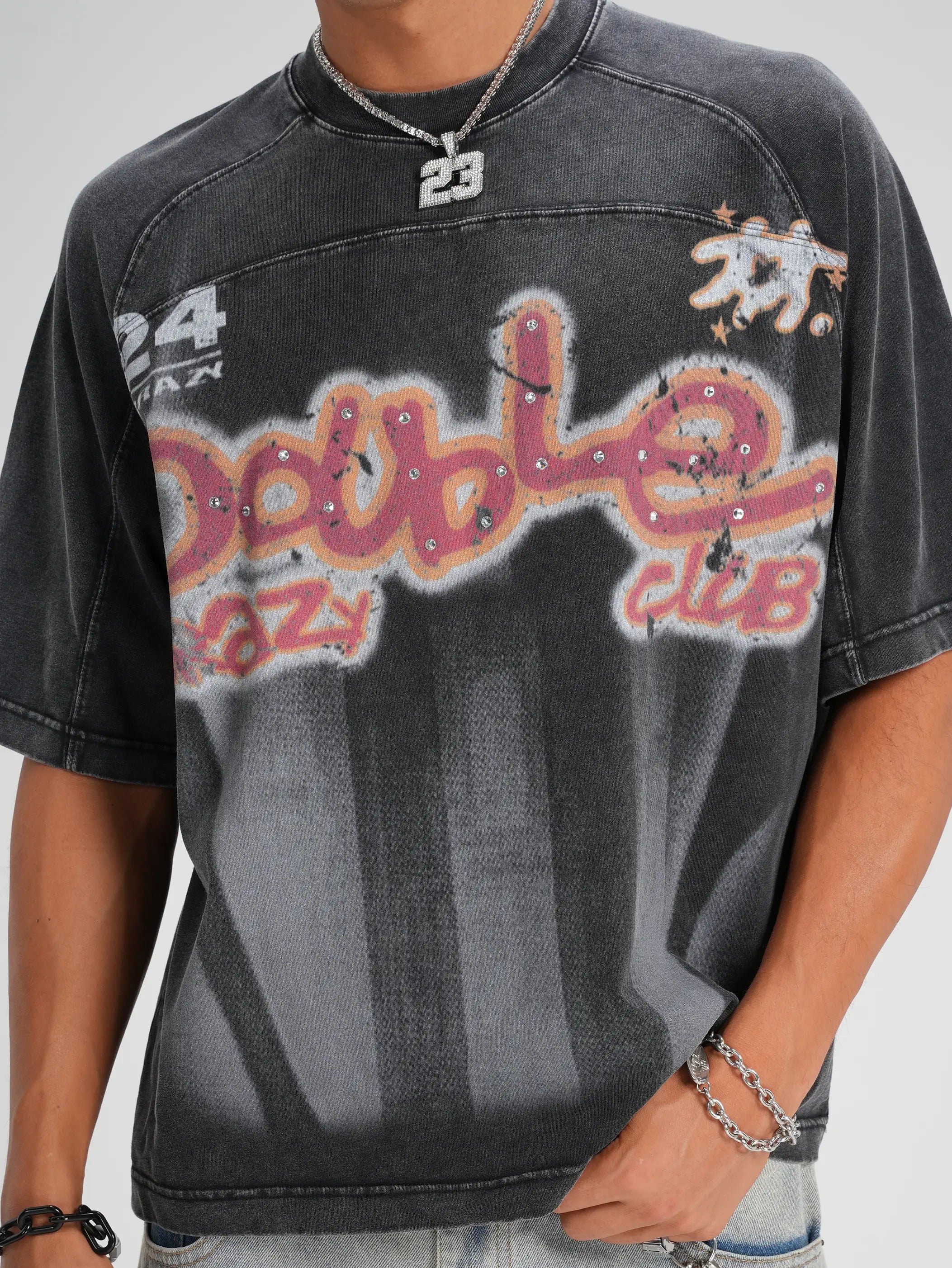 Camiseta de punto de retales años 90-561