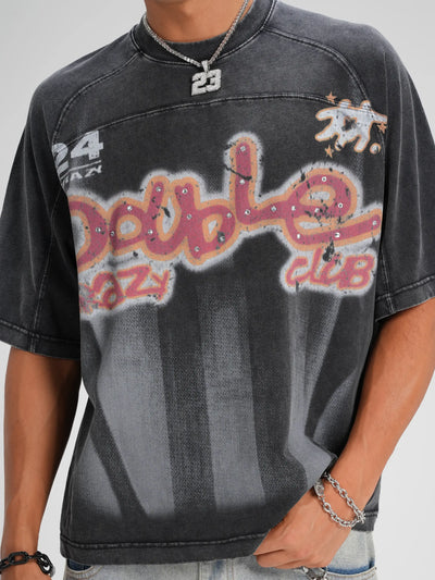 Camiseta de punto de retales años 90-561