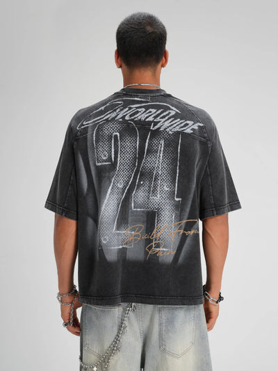 Camiseta de punto de retales años 90-561