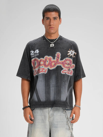 Camiseta de punto de retales años 90-561