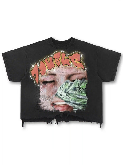 T-shirt vieilli Bling Money-563