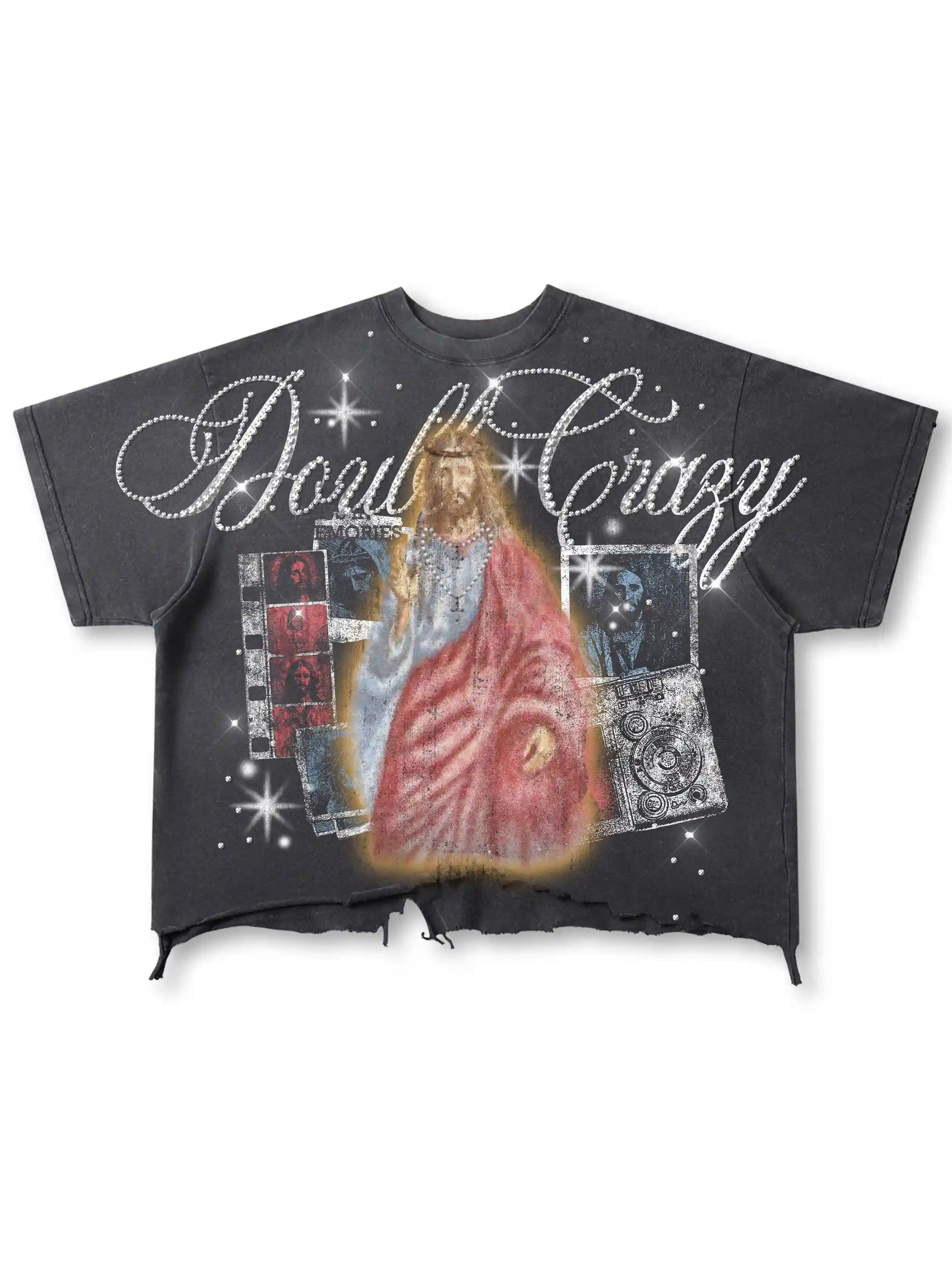 Distressed Art Jesus Tee-564