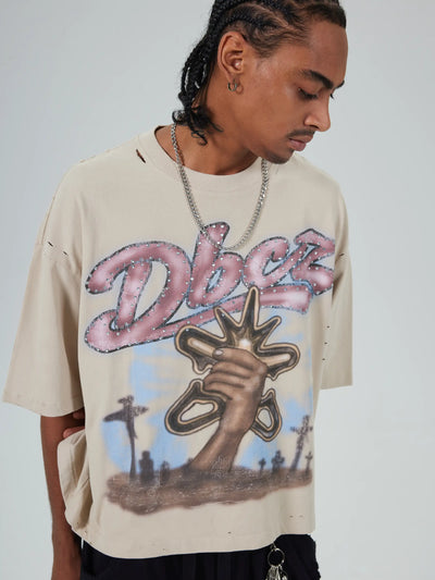 T-shirt Vintage Graffiti Angel-677