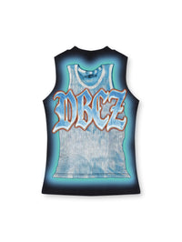 Camiseta sin mangas gótica Trompe L'oeil-570