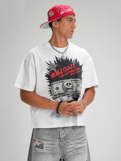 Camiseta Boxy Bling Cash Afro Kid-573