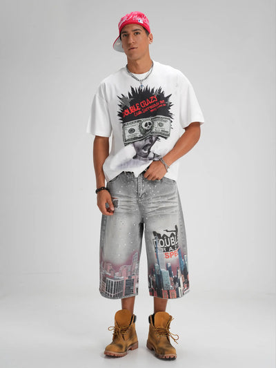 Bling Cash Afro Kid Boxy Tee-573