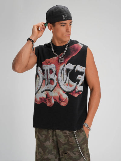 Raw Edge Punk Studded Tank-575