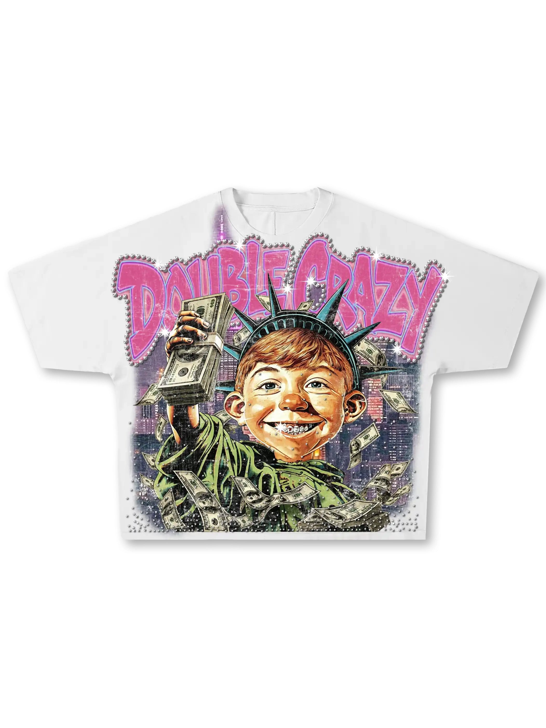 T-shirt ample « Bling Funny Hustle »-576