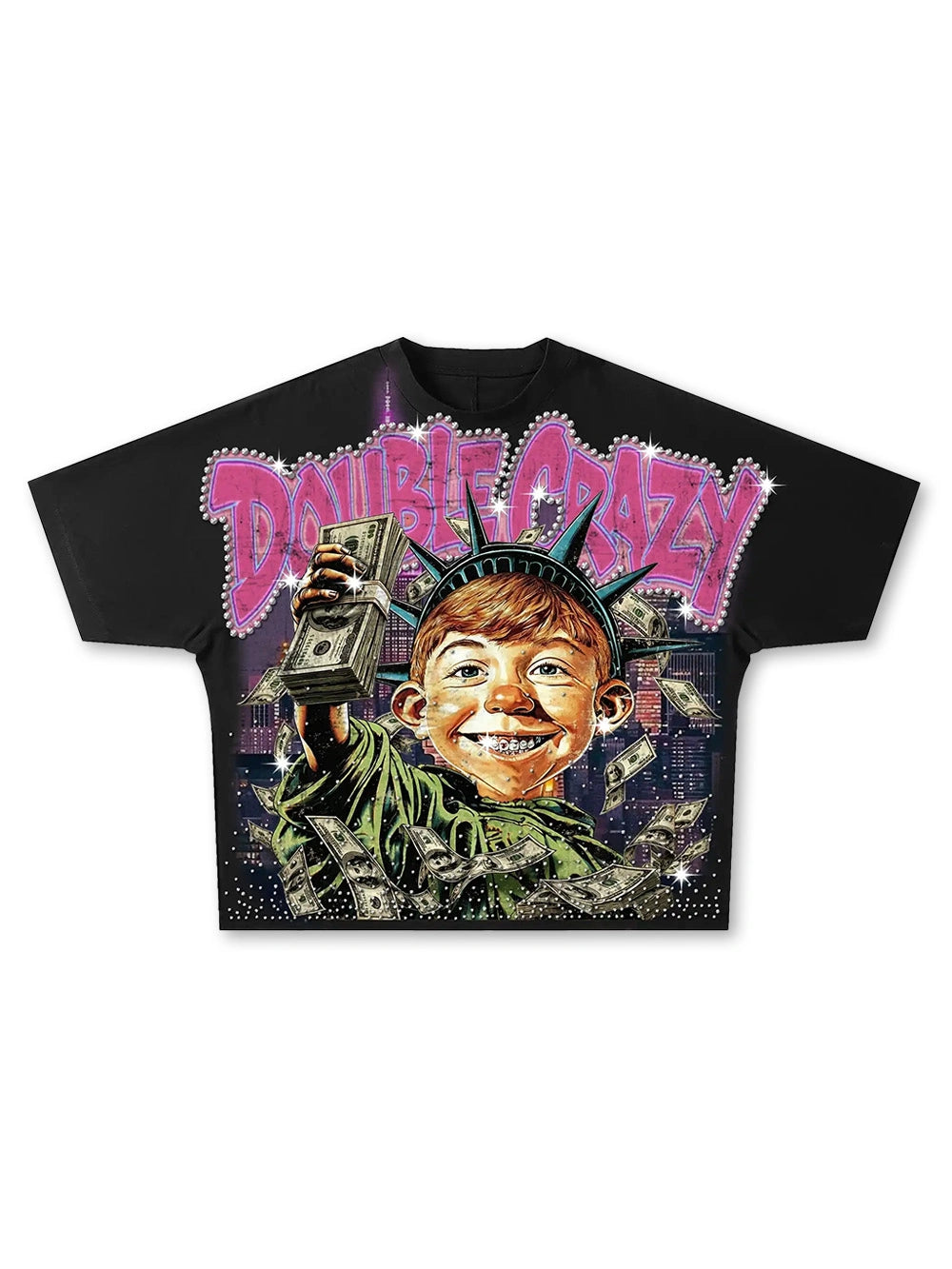 T-shirt ample « Bling Funny Hustle »-576