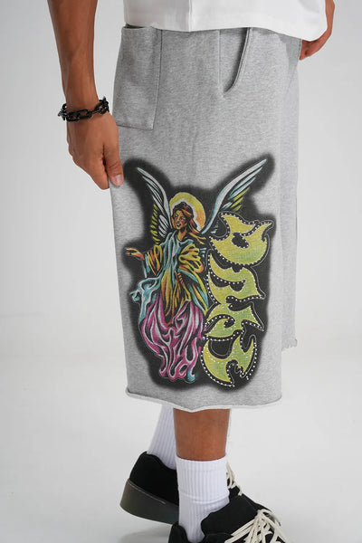 Pantalones cortos de chándal Bling Praying Hands-581