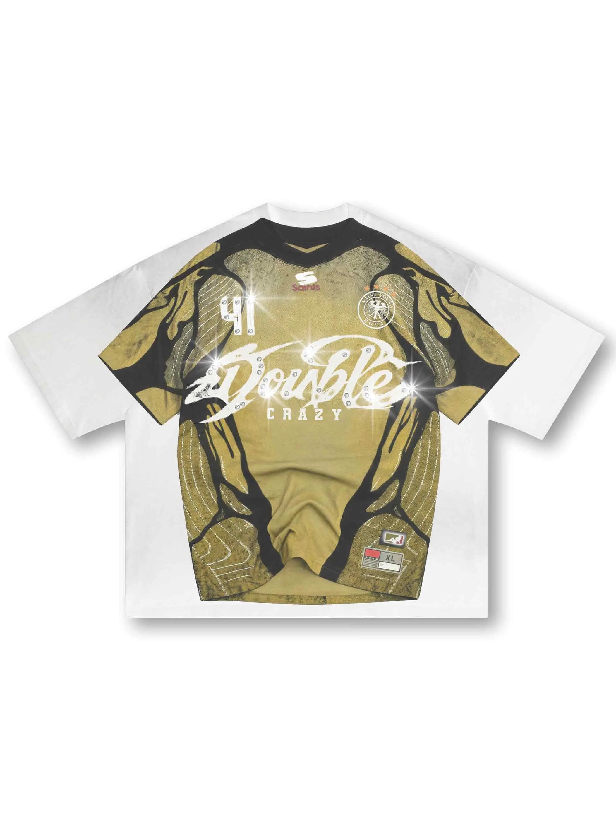 Bling Graphic Boxy Jersey Tee-582