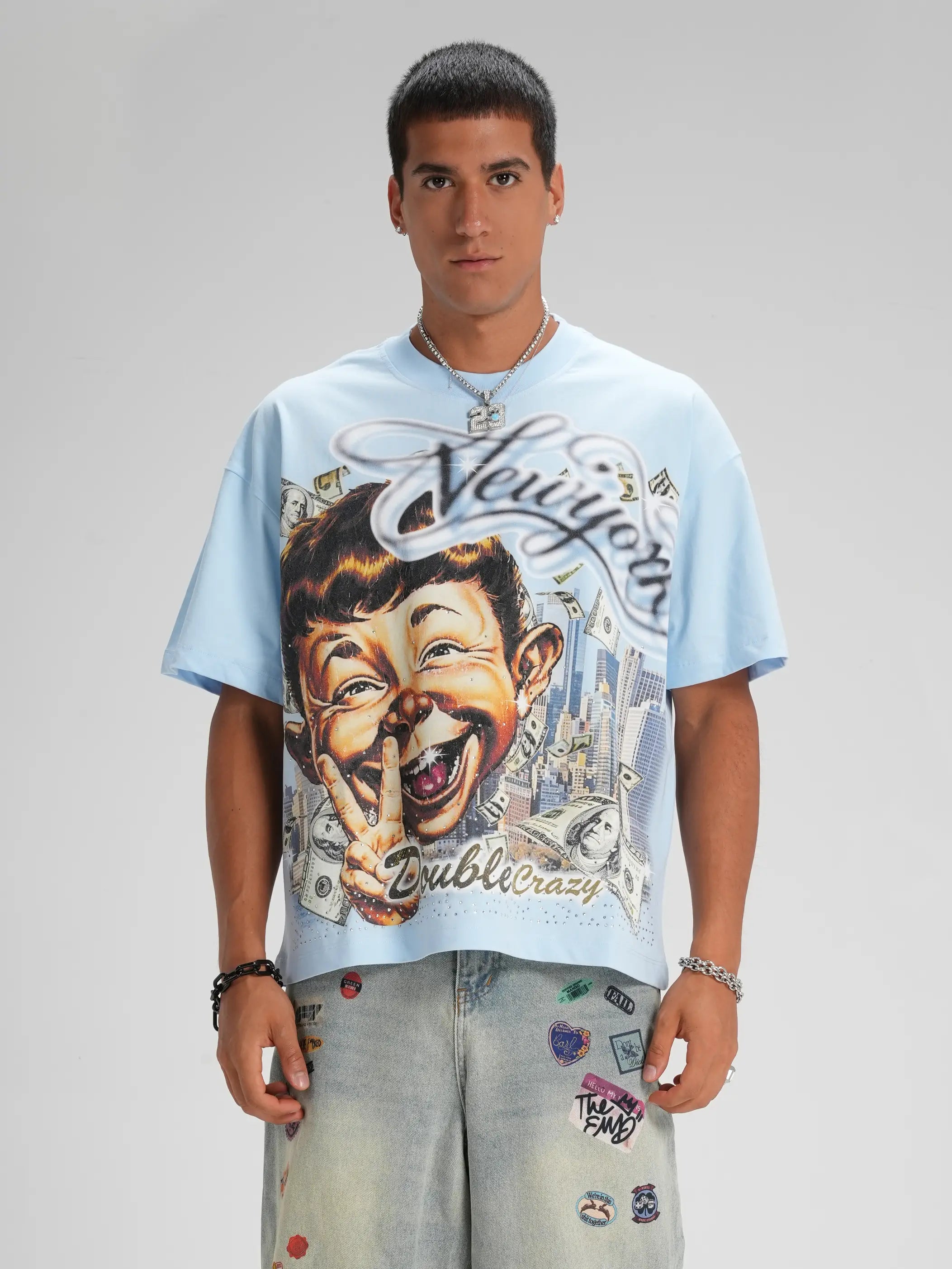 Iced Out Money Parody Boxy Tee-584