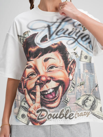 Iced Out Money Parody Boxy Tee-584