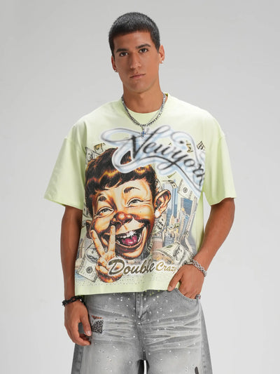 Iced Out Money Parody Boxy Tee-584