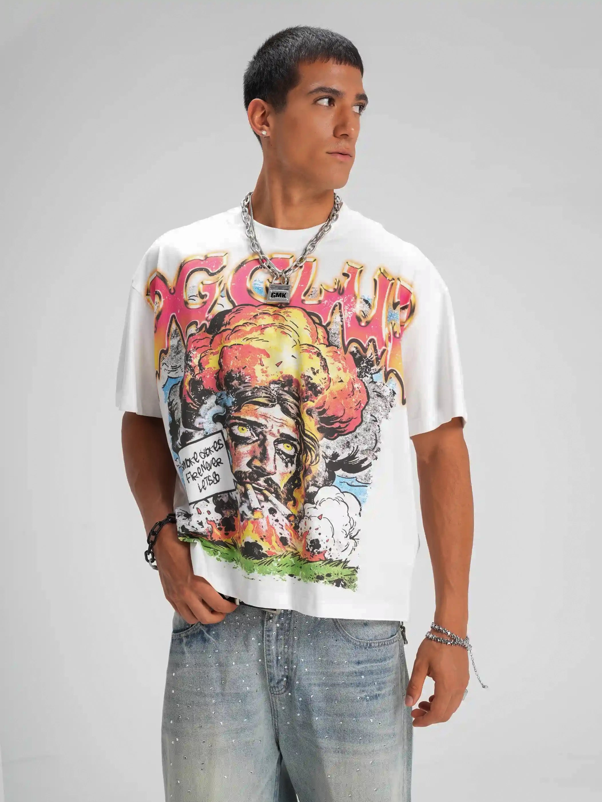 T-shirt coupe carrée « Comic Smoke Sorona » - 588