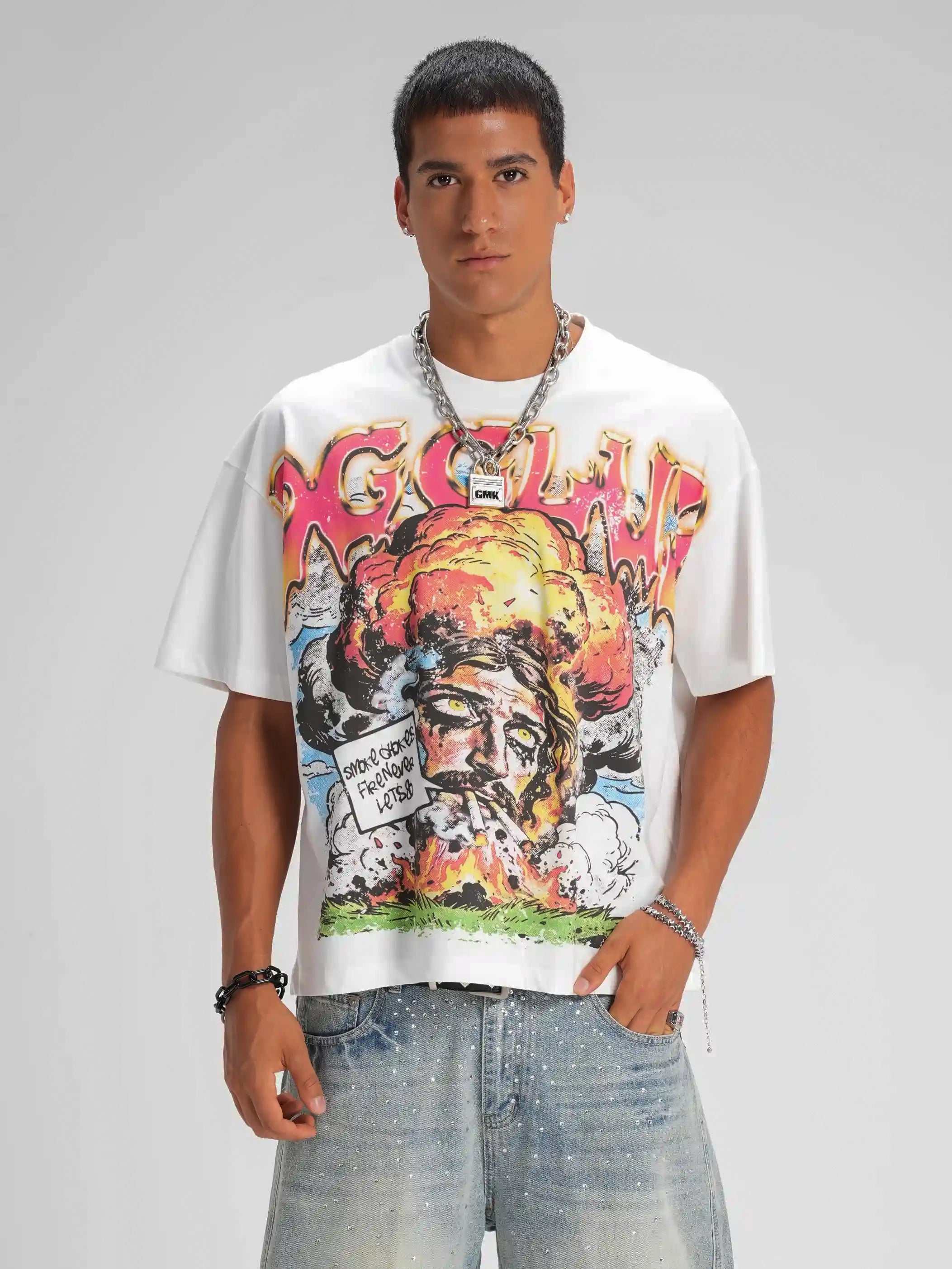T-shirt coupe carrée « Comic Smoke Sorona » - 588