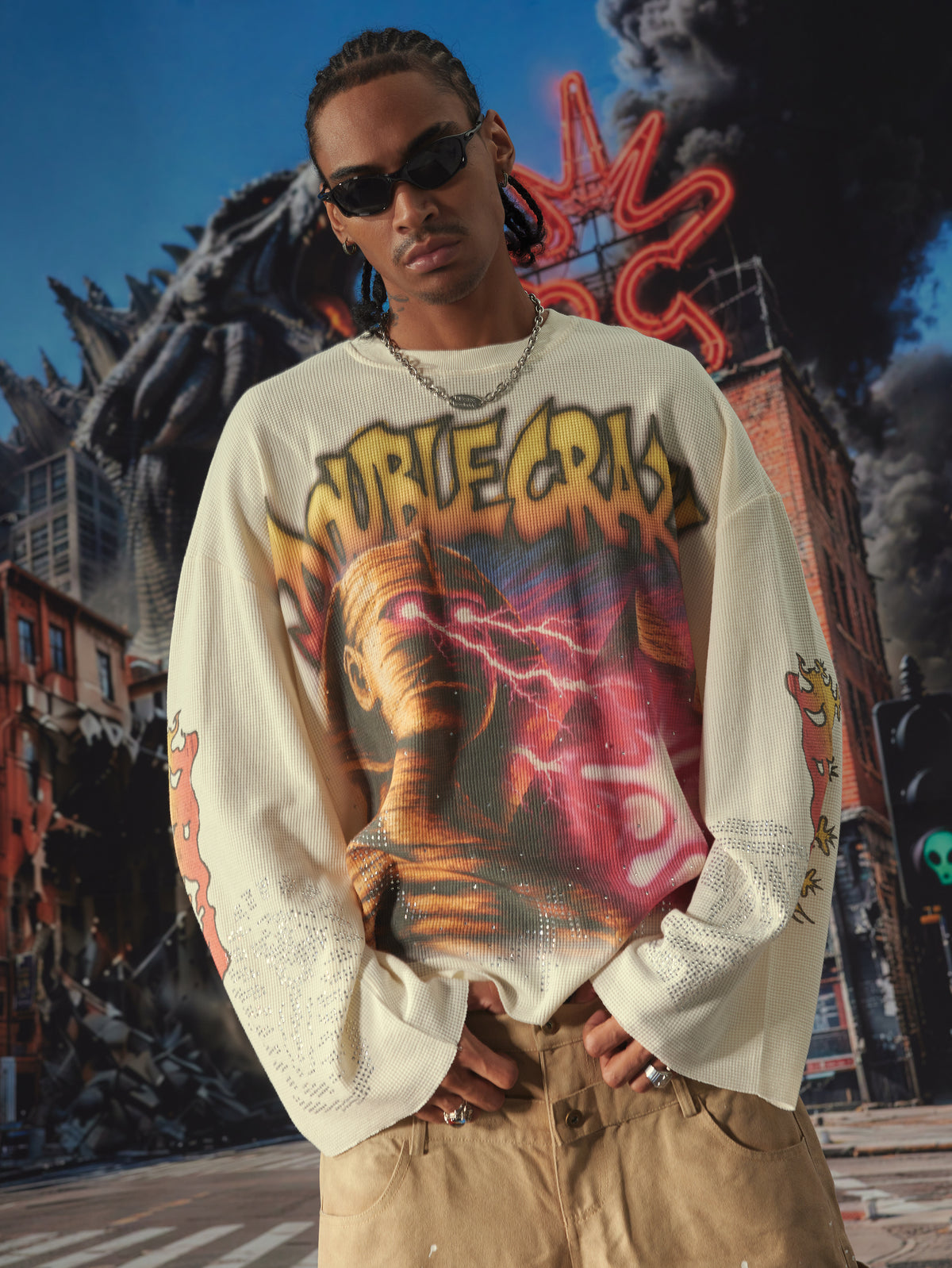 Sphinx Bling Waffle L/S-688
