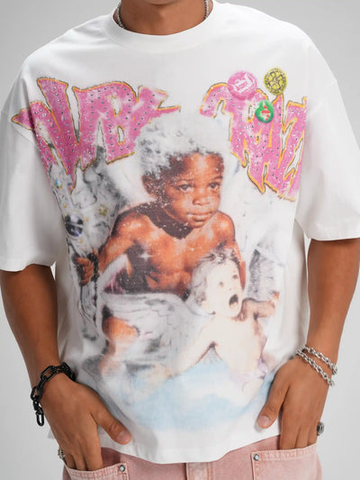 Iced Out Cherub Rockstar Tee-590