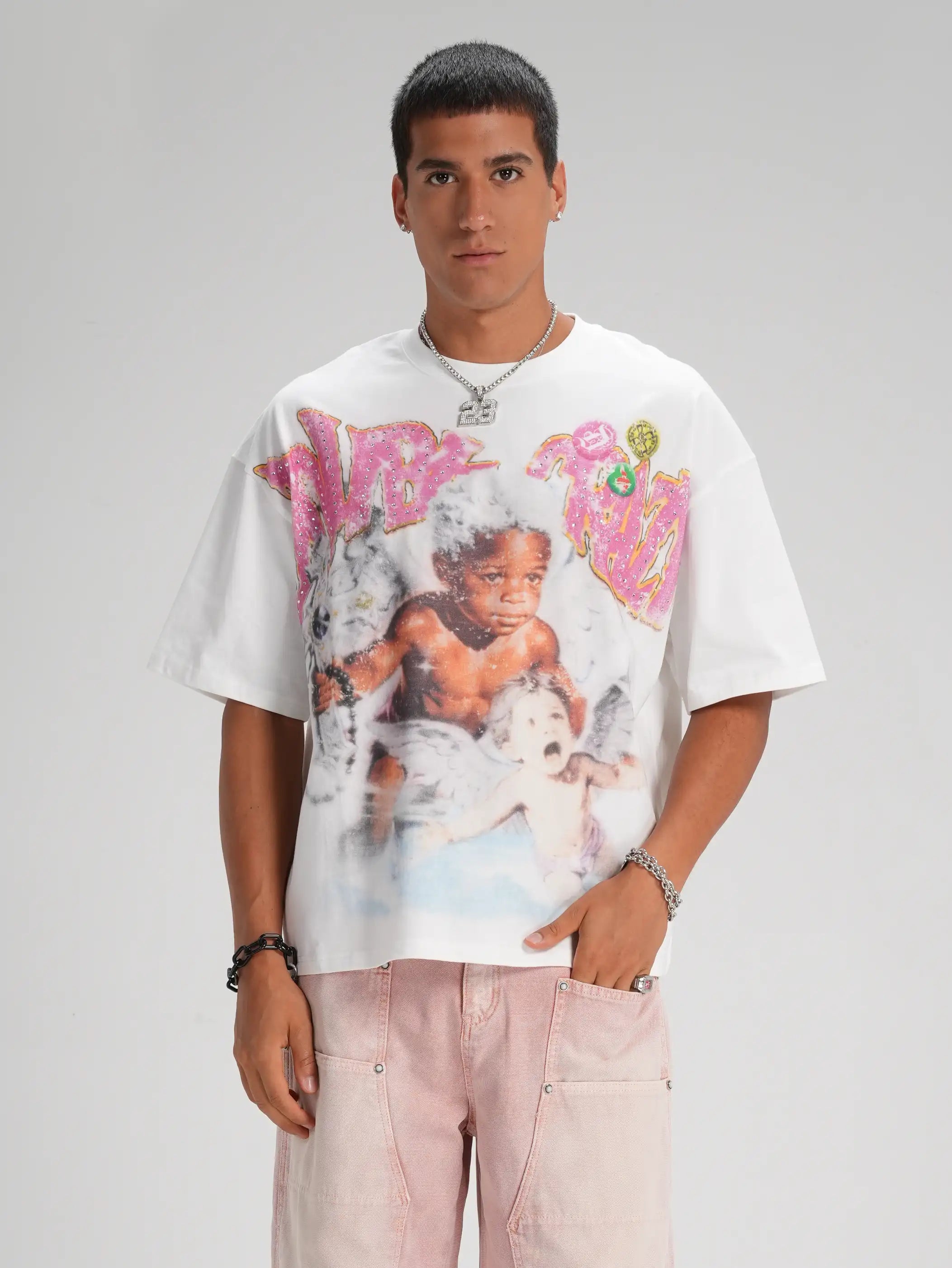 T-shirt Rockstar Chérubin Givré-590