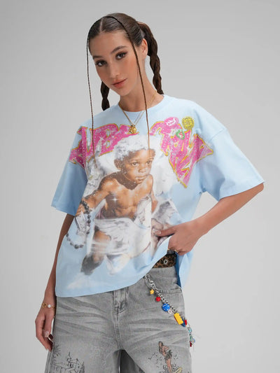 Iced Out Cherub Rockstar Tee-590