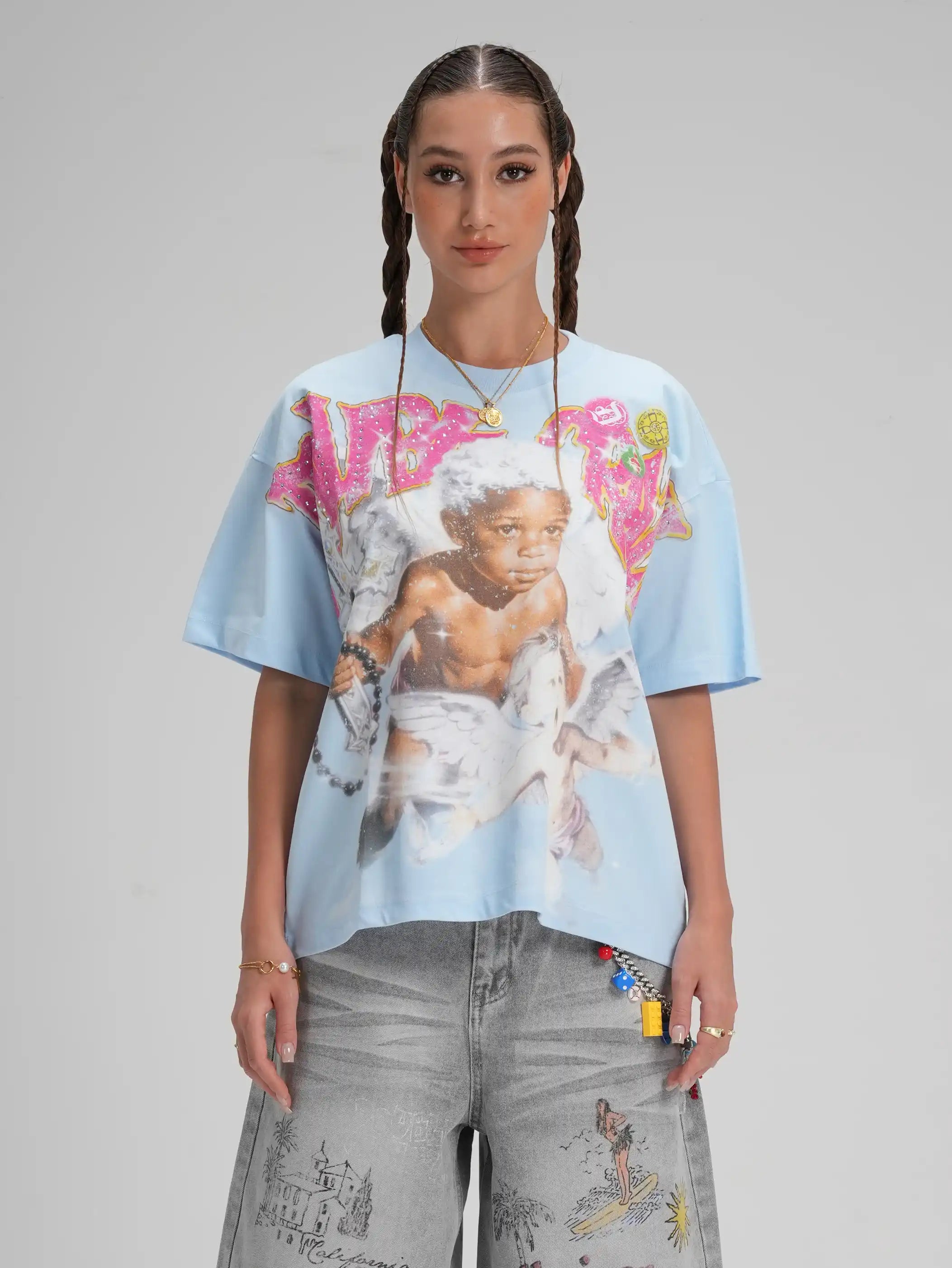 Iced Out Cherub Rockstar Tee-590