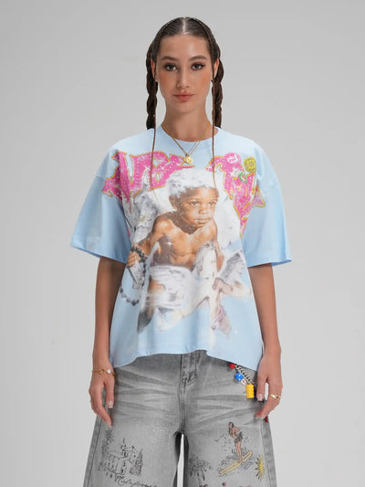 Iced Out Cherub Rockstar Tee-590
