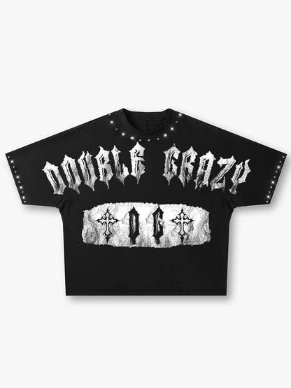 Doomed Cross Hooded T-shirt-189