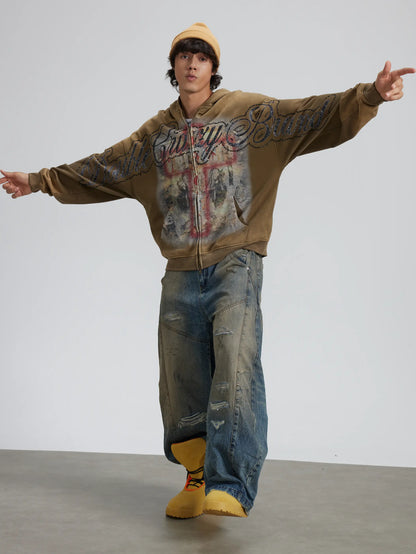 Crimson Cross Hoodie-355