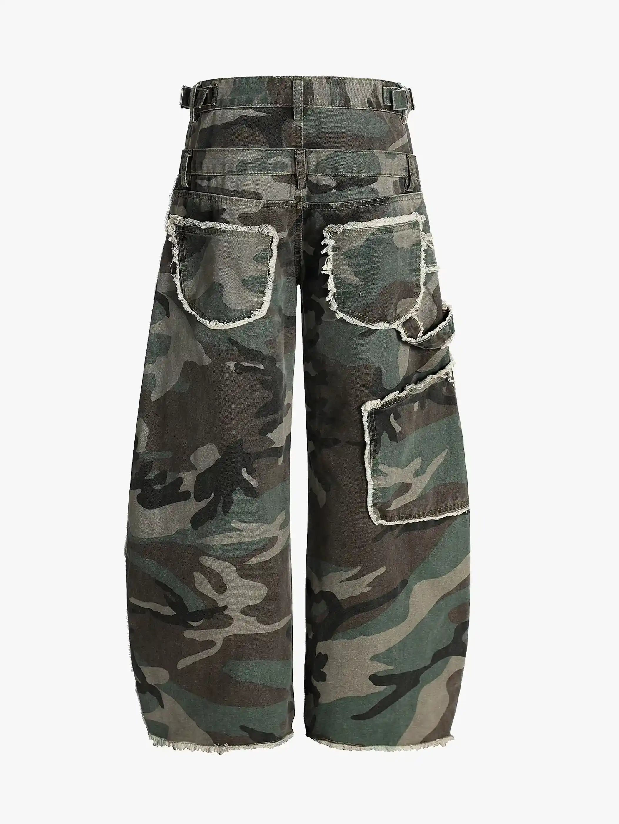 Apocalyptic Camo Dual Waistband Pants-S1075