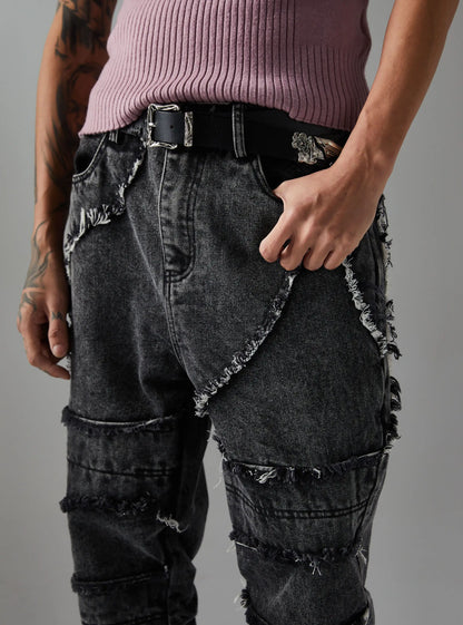 Distressed Street Rebel Jeans-S1180