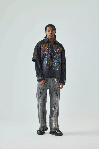 God Bless the Saints – Stained Glass Shirt-158