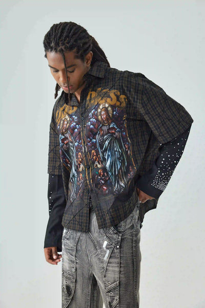 God Bless the Saints – Stained Glass Shirt-158