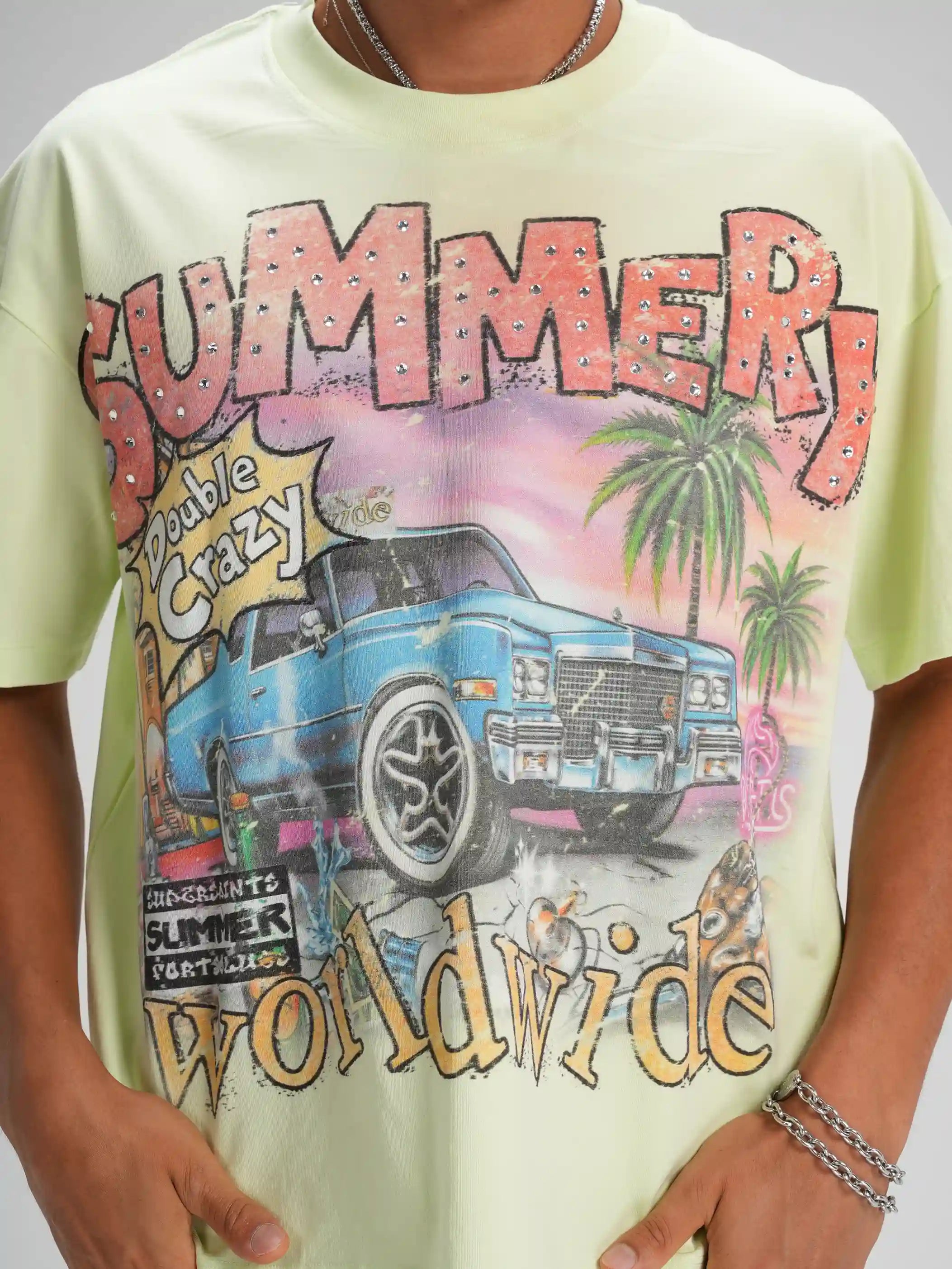 90s Lowrider Car Sorona Boxy Tee-601