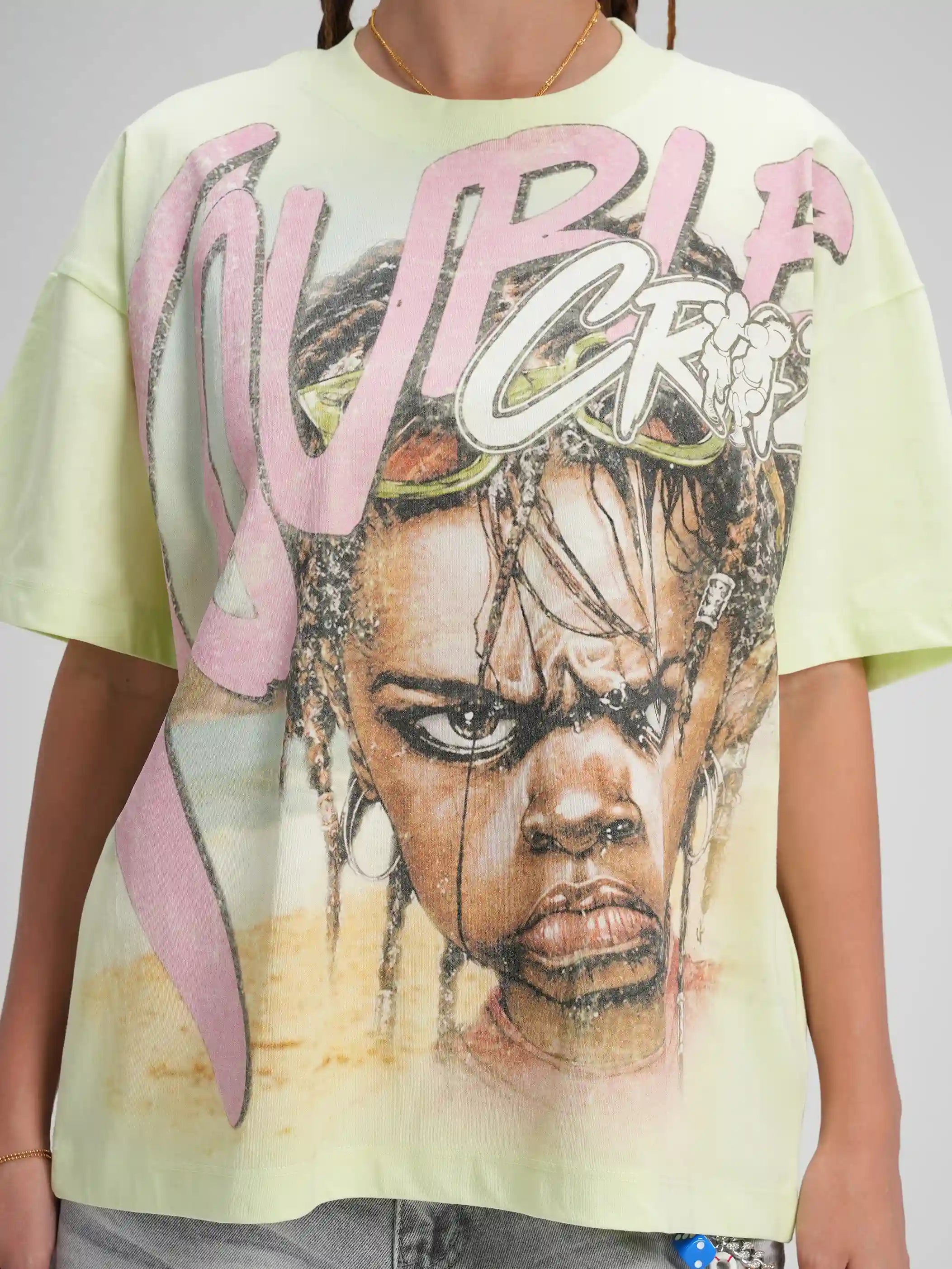 Camiseta Boxy para Niño Rockstar Braids-602