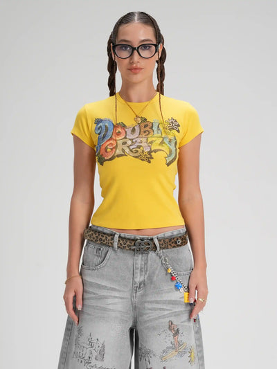 T-shirt Bébé Texte Bulles Givré-604