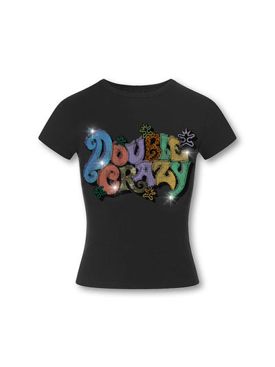 T-shirt Bébé Texte Bulles Givré-604