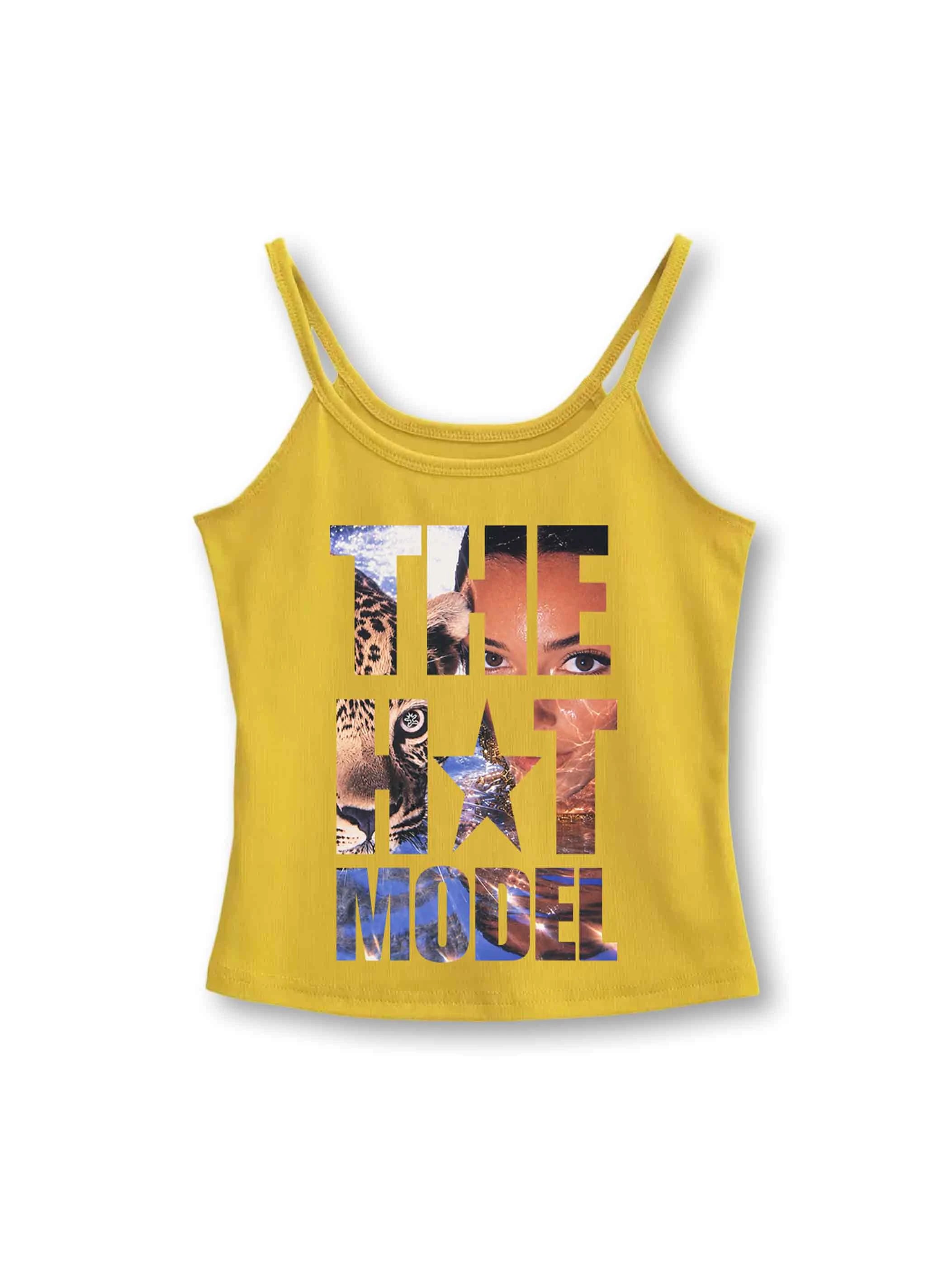 Leopard Portrait Slim Cami-605