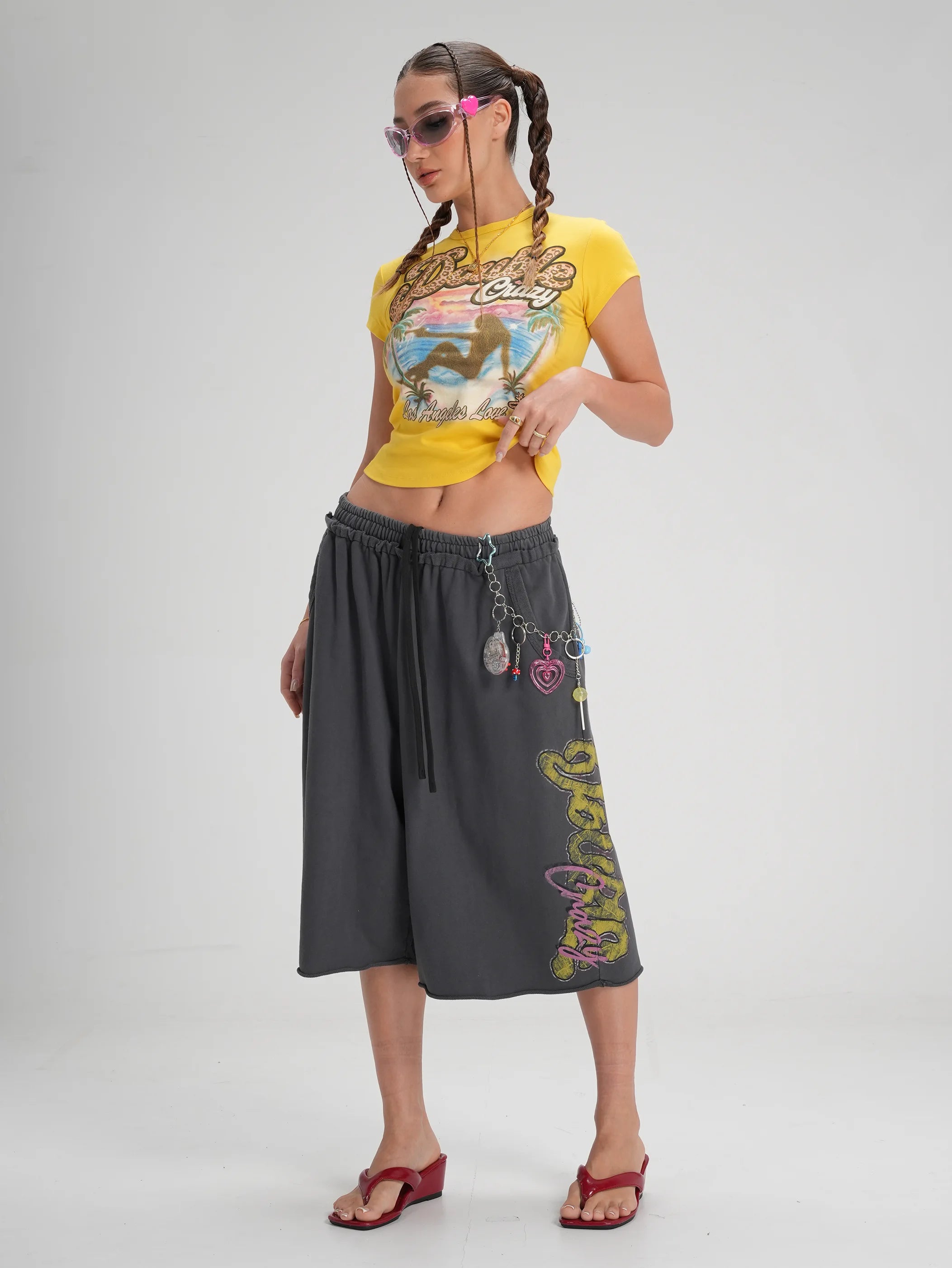 Leopard Gun Girl Baby Tee-608