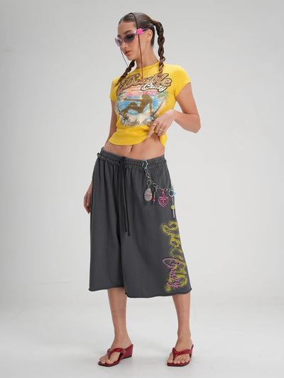 Leopard Gun Girl Baby Tee-608