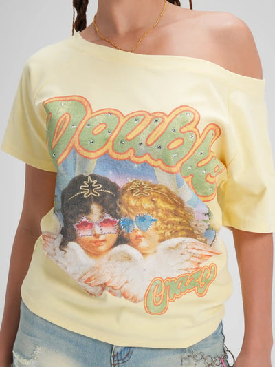 Sparkle Cherub Stretch Tee-612