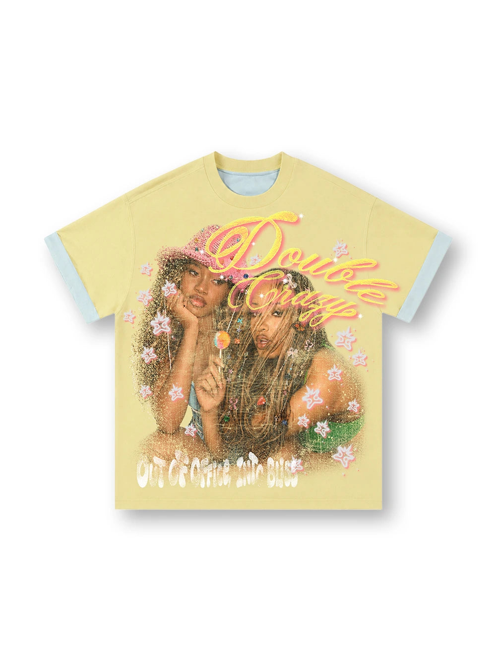Vintage 90s Girls Two Tone Tee-614