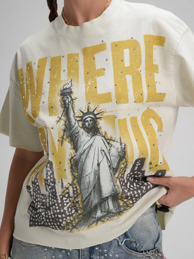 Liberty Slogan Vintage Tee-656