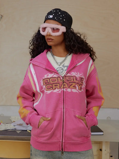 Sudadera con cremallera Flame Burst-379