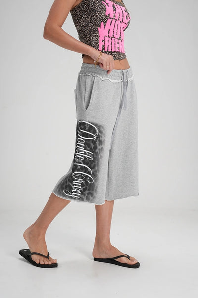 Short baggy léopard vieilli-623