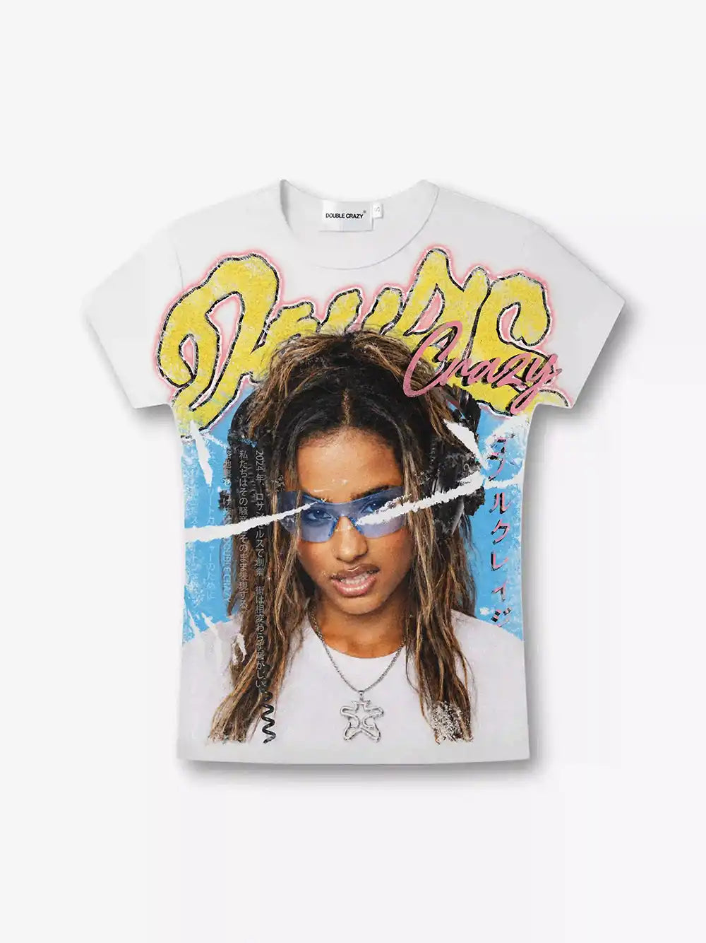 Creased Poster Girl Baby Tee-628