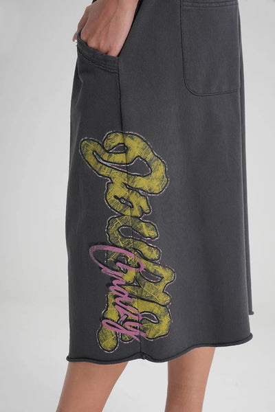 Shorts à ourlet brut Sparkle Script-630